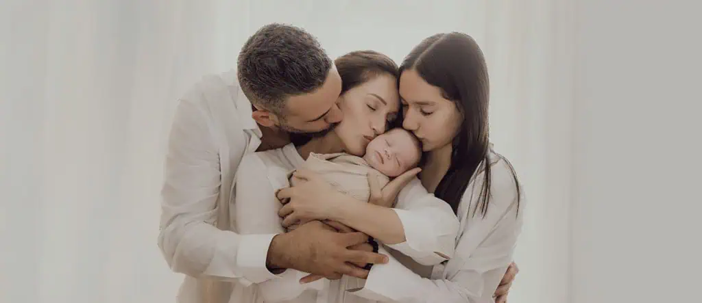 photo naissance en famille