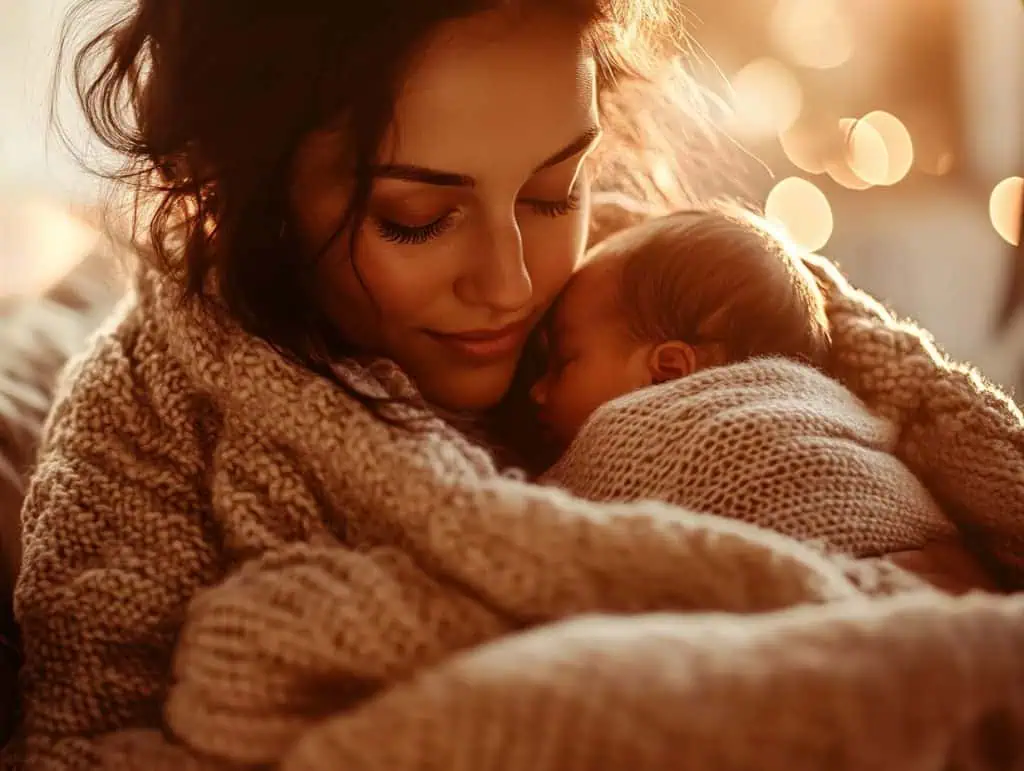 maman et bébé qui gere sa fatigue