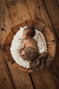 décor bois photographe naissance